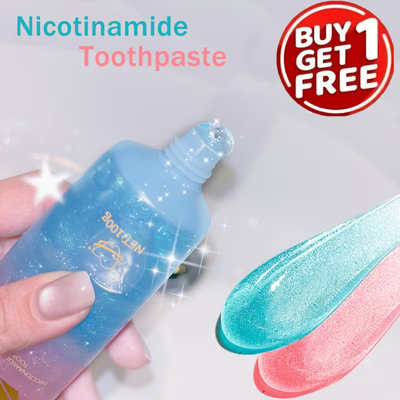 Oralhoe Nicotinamide Dazzle White Toothpaste – Whitening & Fresh Breath Toothpaste with Niacinamide | 100g Daily Oral Care Gel