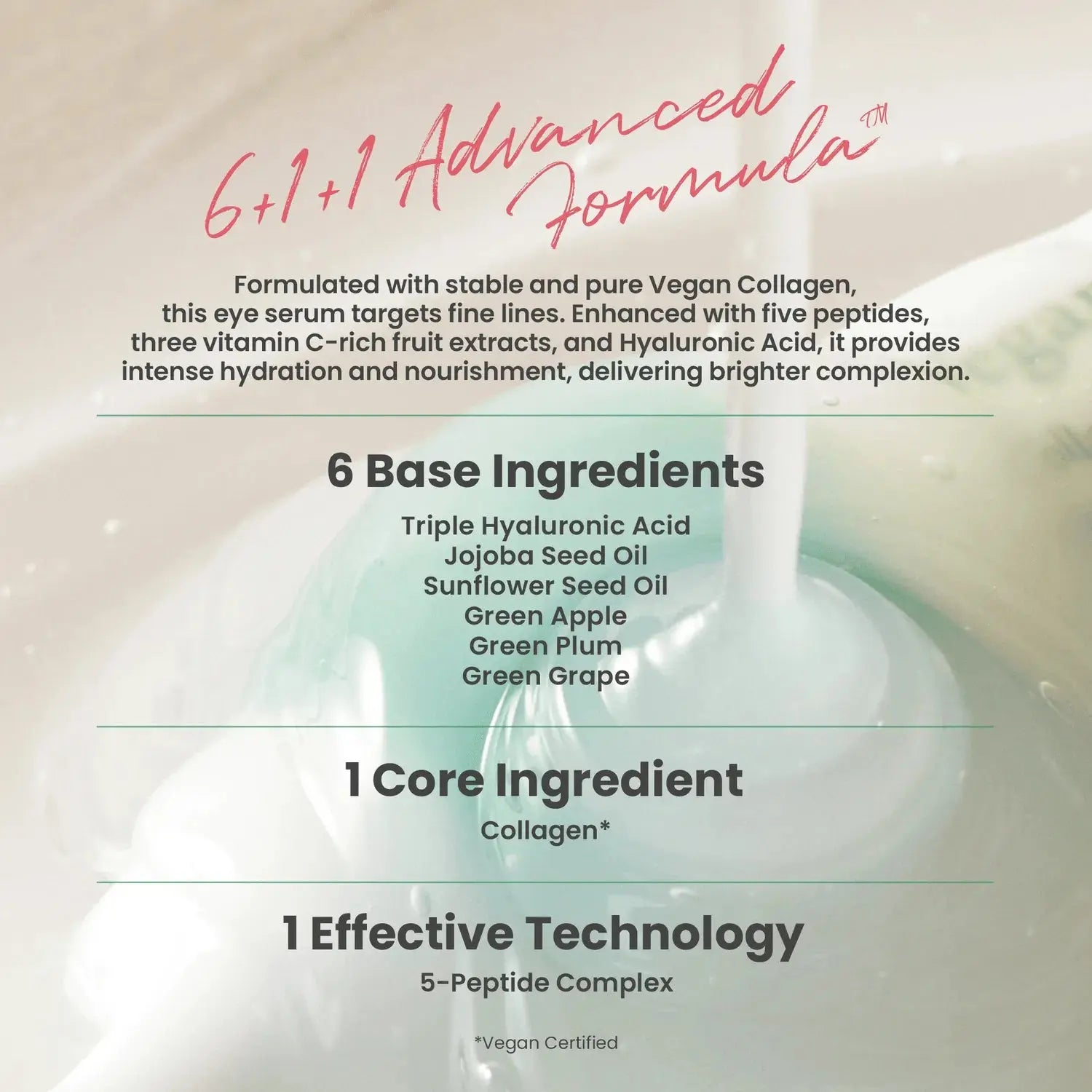 Vegan Collagen Eye Serum – Target Wrinkles, Puffiness &amp; Dark Circles Souq Al Riyad