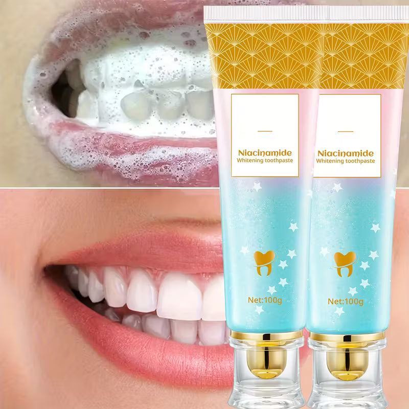 Oralhoe Nicotinamide Dazzle White Toothpaste – Whitening & Fresh Breath Toothpaste with Niacinamide | 100g Daily Oral Care Gel