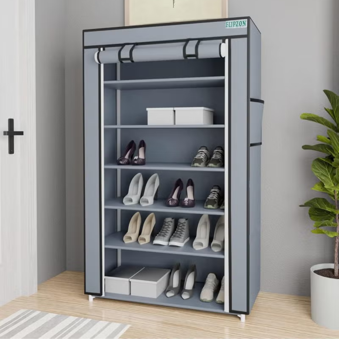 FLIPZON Premium 6-Tier Shoe Rack – Space-Saving, Durable &amp; Stylish Storage Solution Souq Al Riyad
