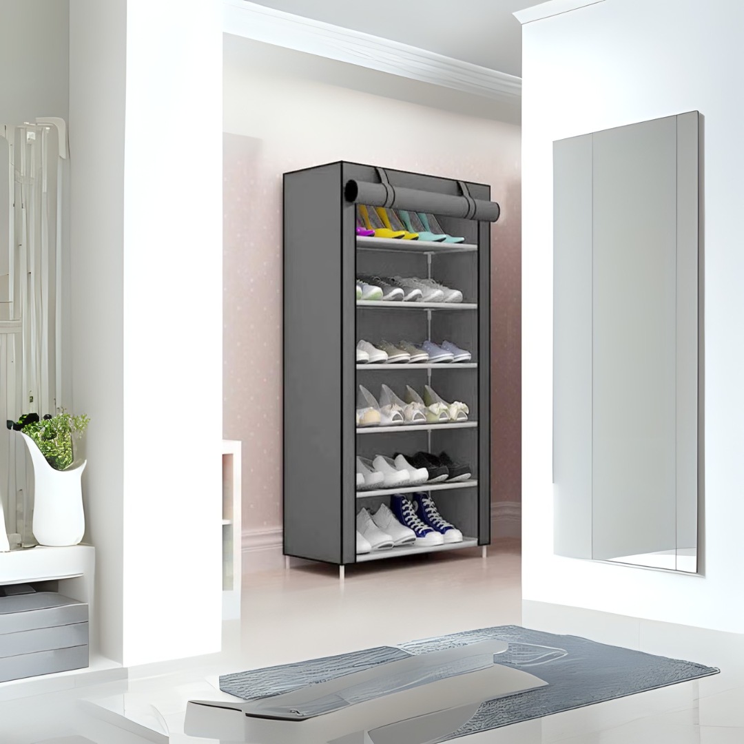 FLIPZON Premium 6-Tier Shoe Rack – Space-Saving, Durable &amp; Stylish Storage Solution Souq Al Riyad