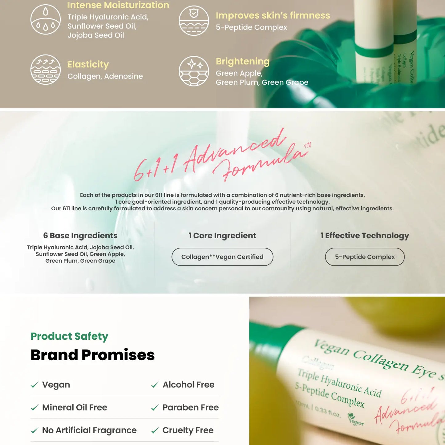 Vegan Collagen Eye Serum – Target Wrinkles, Puffiness &amp; Dark Circles Souq Al Riyad