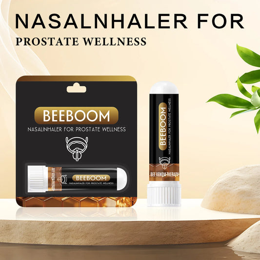 BeeBoom Nasal Inhaler for Prostate Wellness – Natural Bee Venom Prostate Support | Fast Absorbing Nasal Inhaler for Men’s Prostate Health