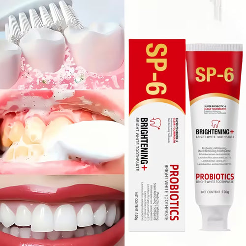 SP-6 Ultra Whitening Toothpaste 120g – Advanced Whitening & Oral Care Formula – Fresh Breath & Plaque Defense