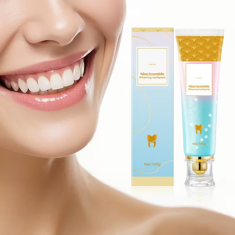 Oralhoe Nicotinamide Dazzle White Toothpaste – Whitening & Fresh Breath Toothpaste with Niacinamide | 100g Daily Oral Care Gel