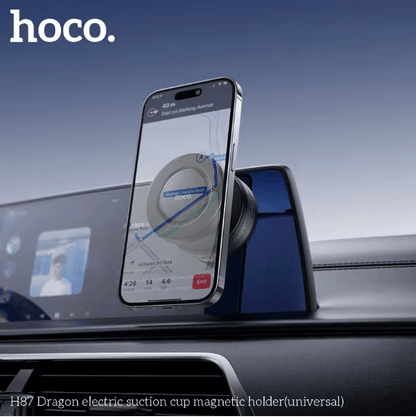 Hoco H87 Dragon – Electric Suction-Cup Magnetic Phone Holder (Universal) Souq Al Riyad