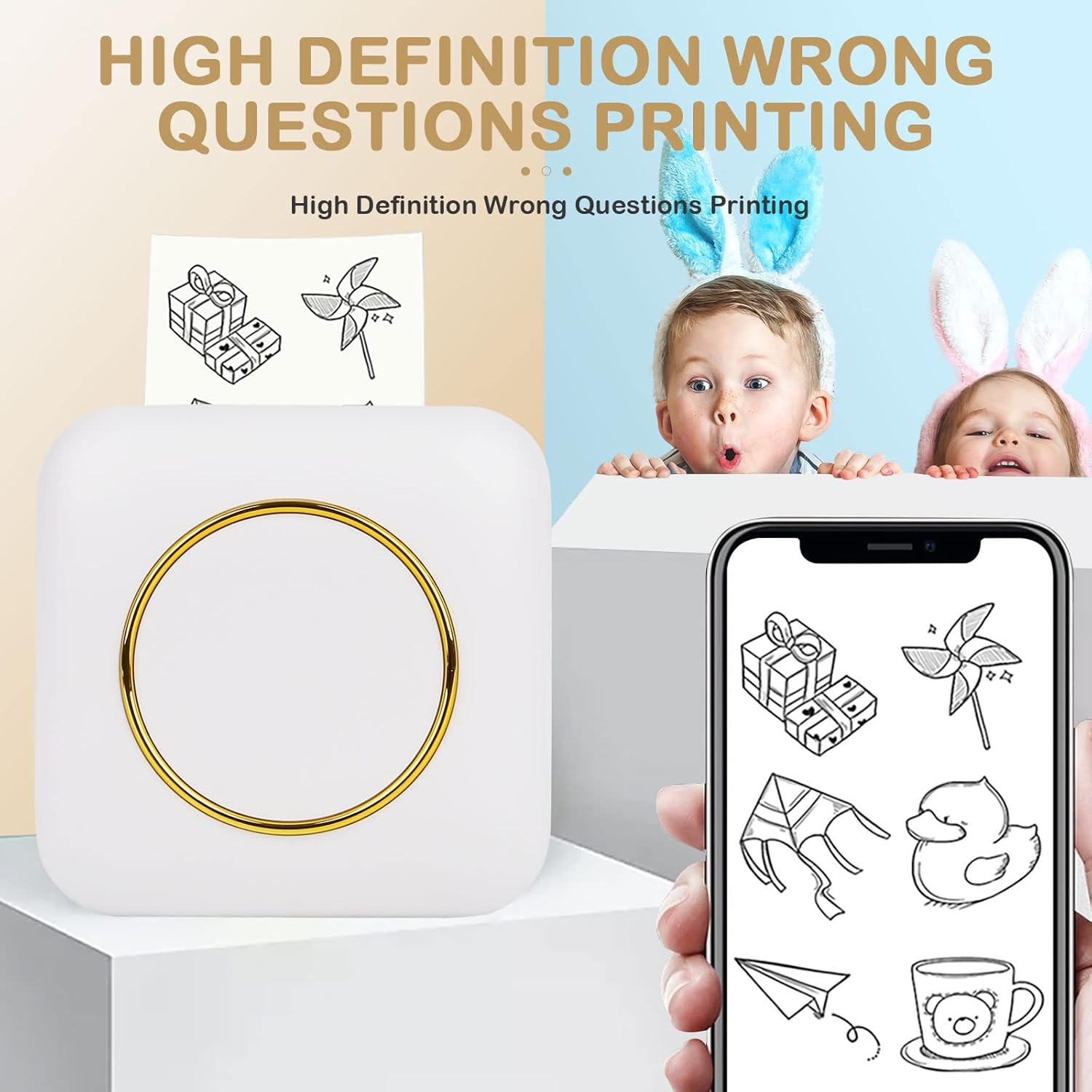 Portable Mini Printer – BT Instant Printing Souq Al Riyad