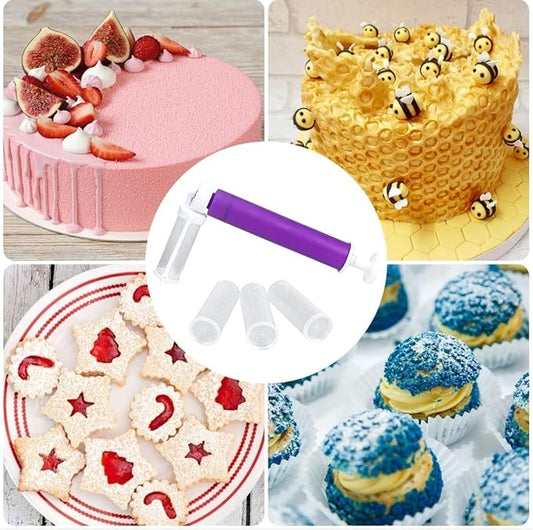 Cake Decorating Pump Set – Ergonomic Piping Tool with Multi-Style Nozzles Souq Al Riyad